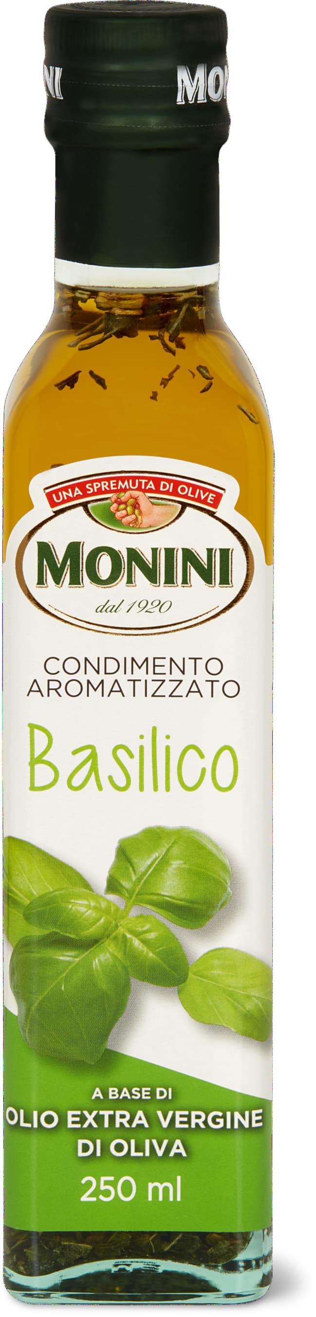 Monini Olio extravergine di oliva al basilico 250ml